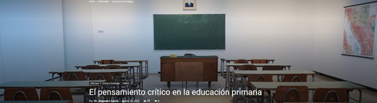 El pensamiento crítico en la educacion primaria